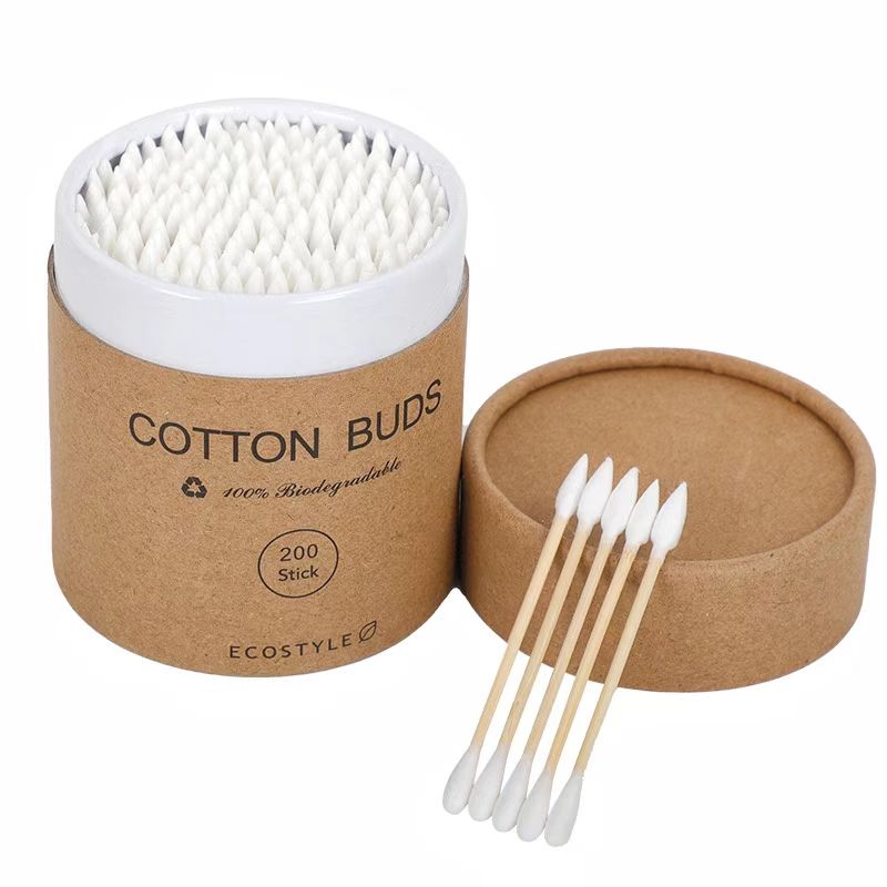 200-piece Disposable Colored Bamboo Cotton Buds