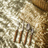 4 Piece Imitation Wood Utensil Set With Cotton Pouch