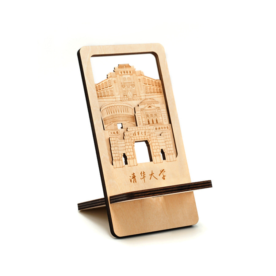 Artistic Wood Engraved Phone Holder