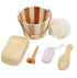 Wooden Handled Bath Gift Set