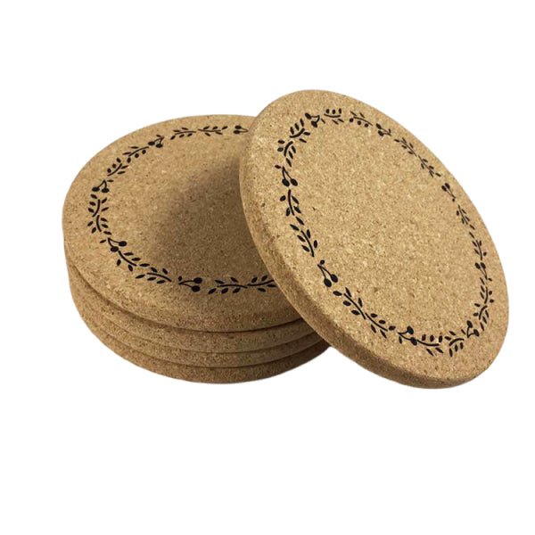 8 Inch Round Cork Trivets 1cm Thick - Delite Promotional Products