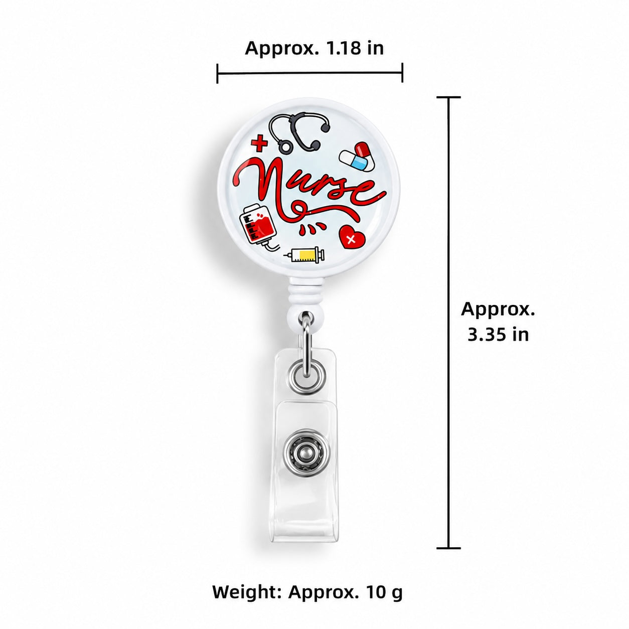 Retractable Badge Holder With Alligator Clip