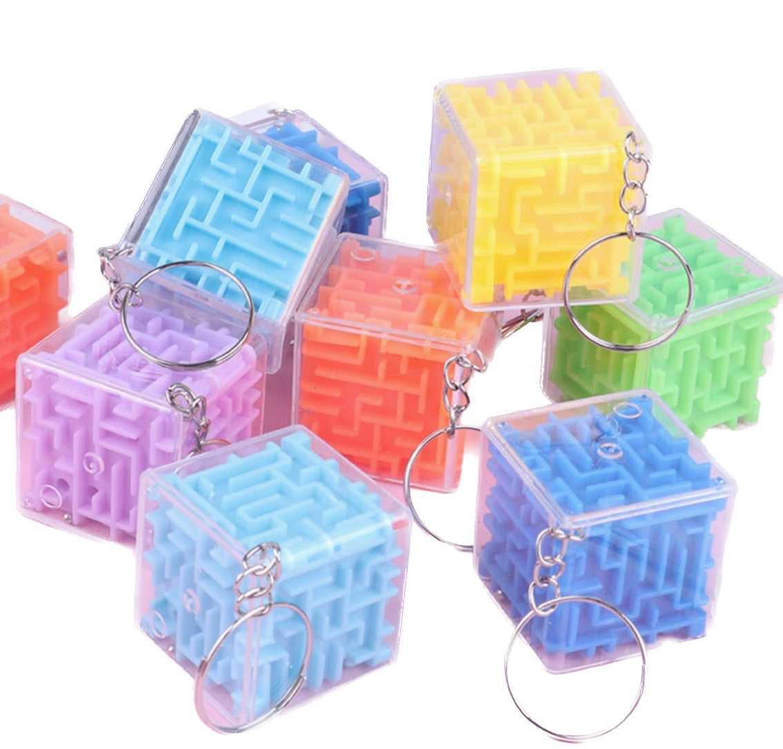 3d Cubic Maze Puzzle Pendant