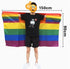 Single-sided Printed Rainbow Shawl Flag
