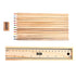 Wooden Pull Out Pencil Case With A Ruler And Colored Pencils