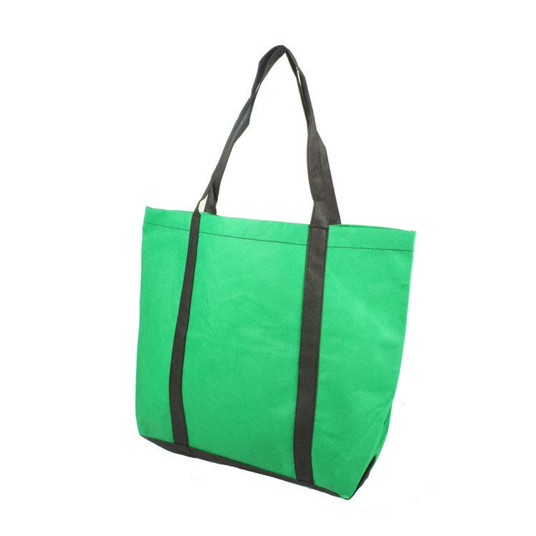 Contrasting Color Non Woven Fabric Handbag