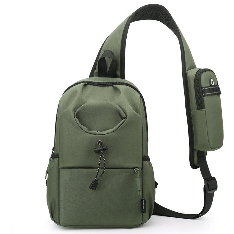 Men Backpack With A Water Bottle Holder