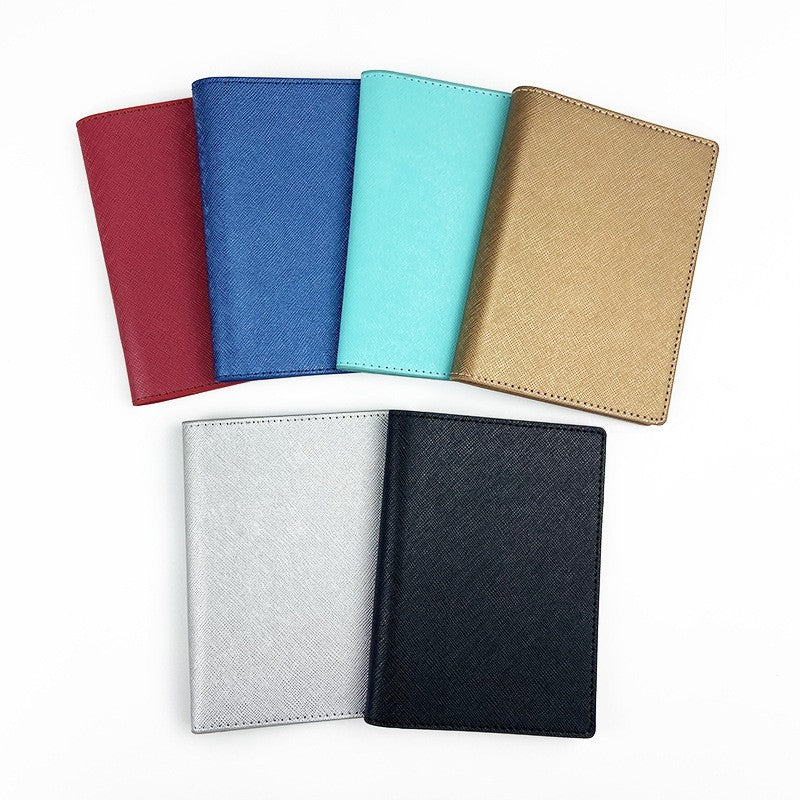 Pu Leather Multi Clip Pen Holder For Passport Case
