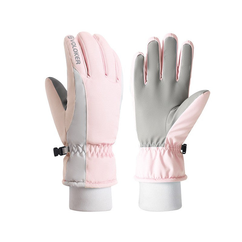 Thick Fabric Insulated Ski Gloves