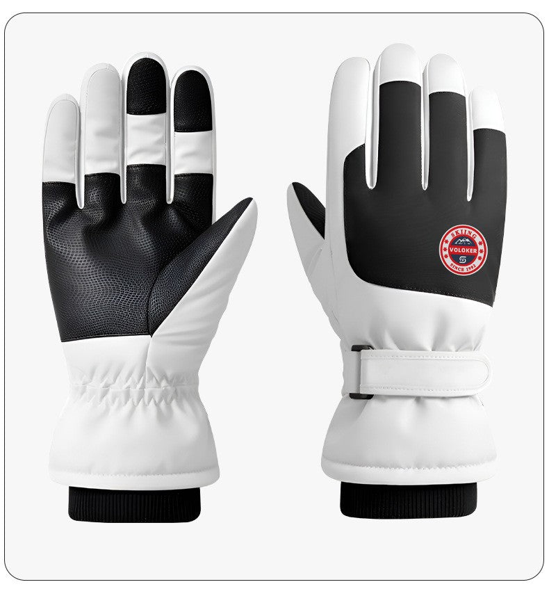 Thickened And Warm Ski Gloves