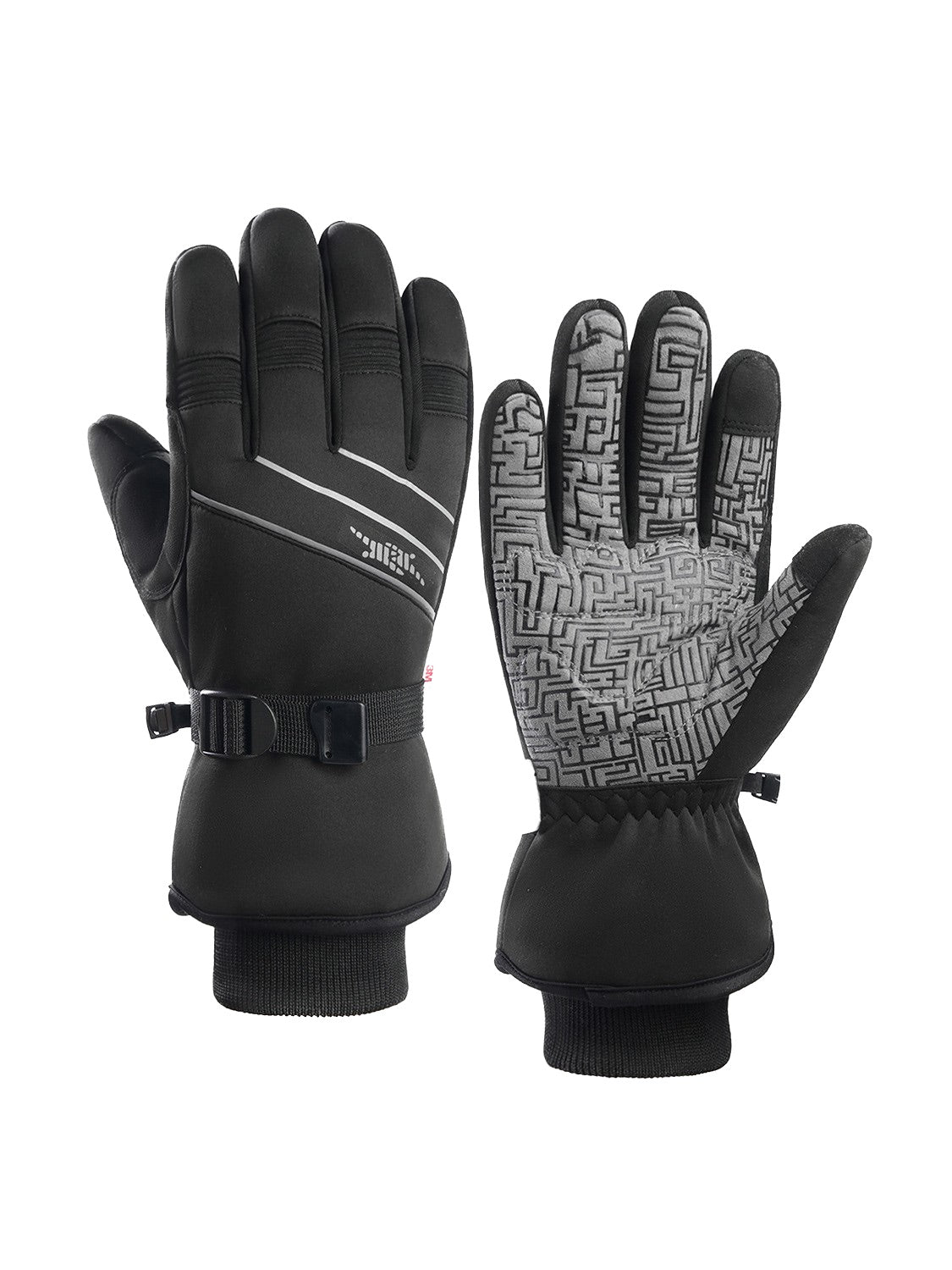Extended Wrist Ski Gloves
