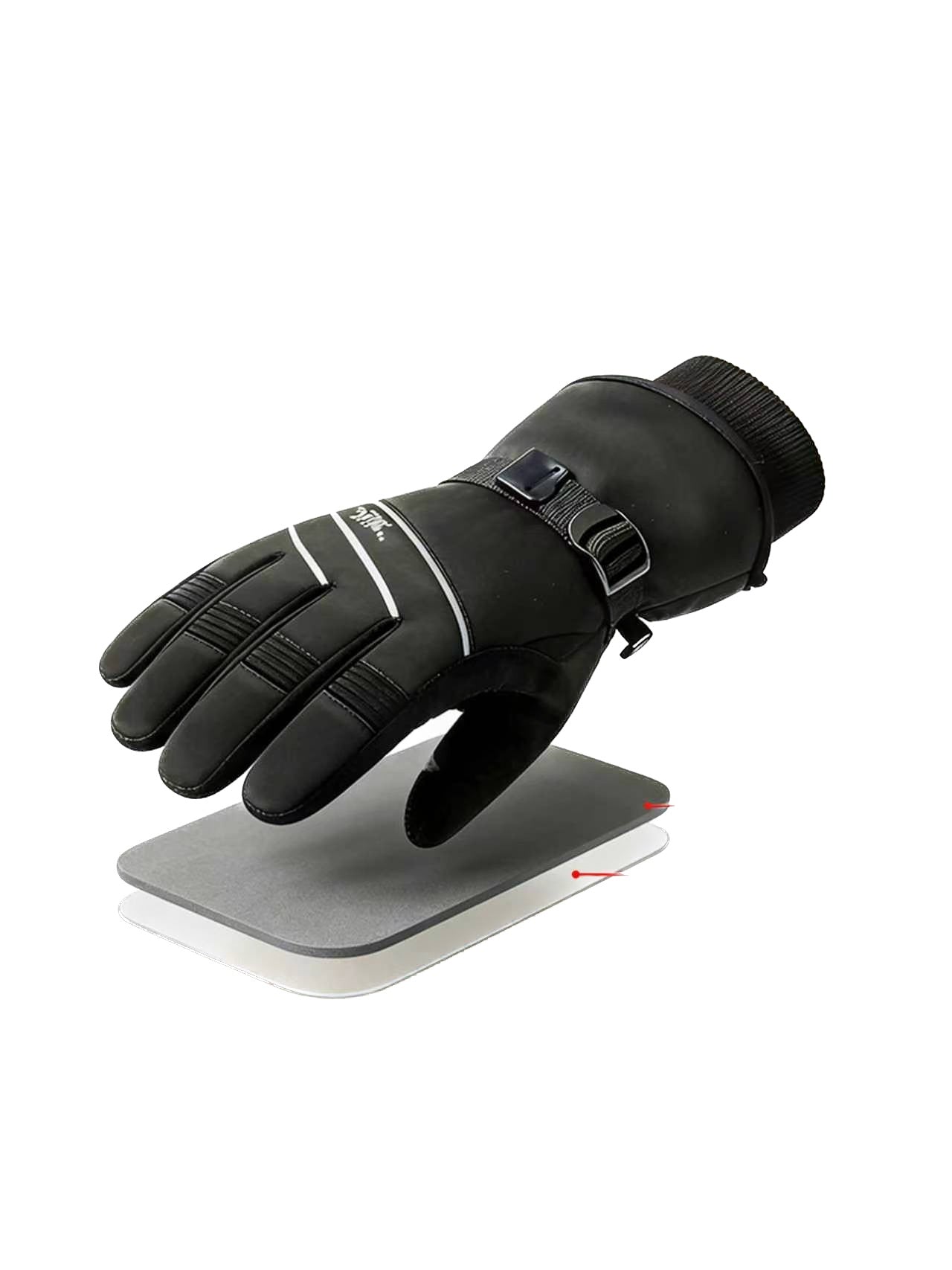 Extended Wrist Ski Gloves