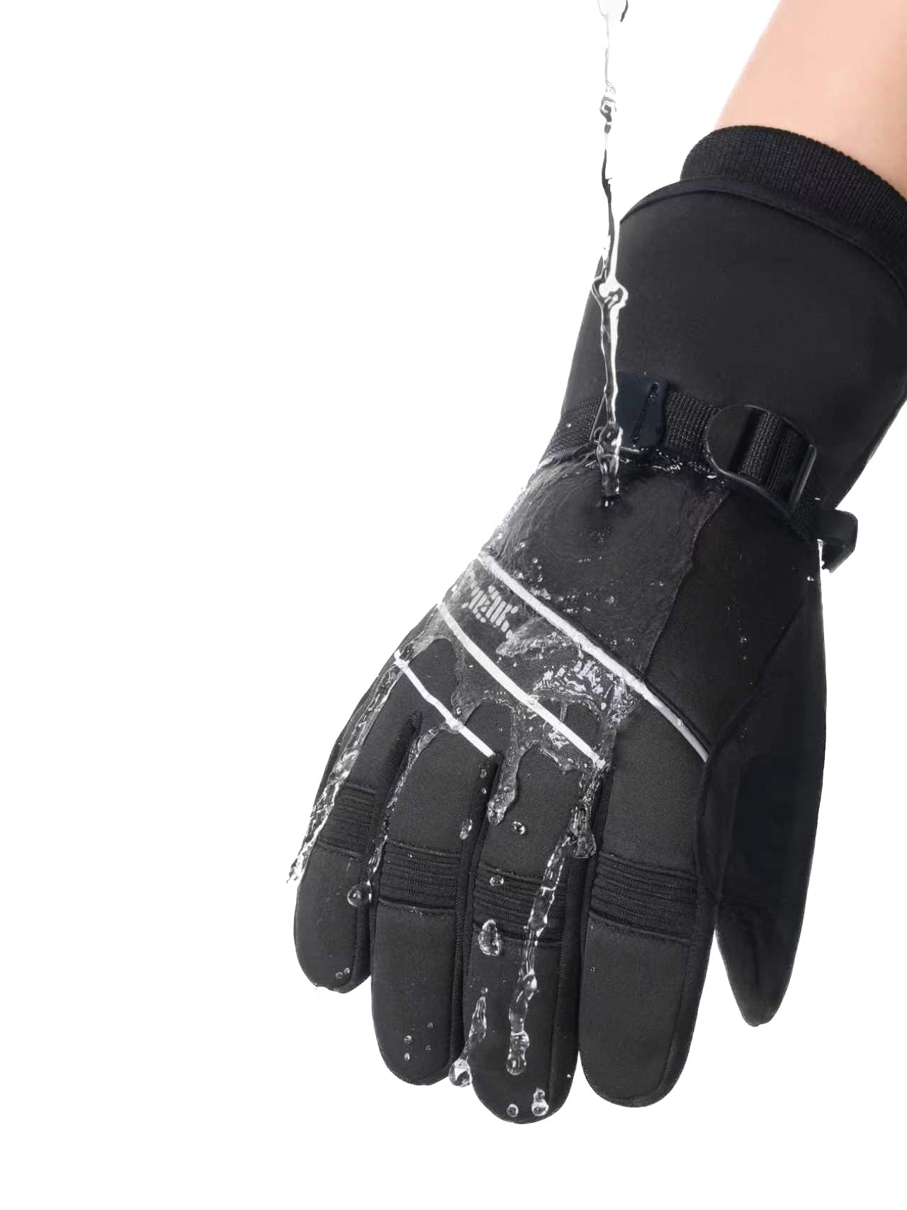 Extended Wrist Ski Gloves
