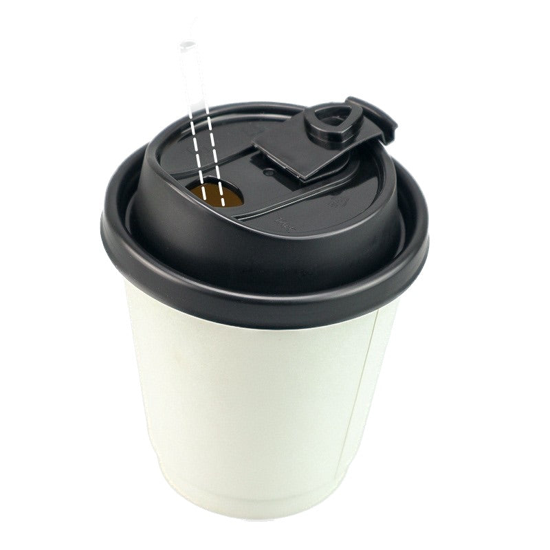 4oz Single Layer Paper Coffee Cup With A Lid