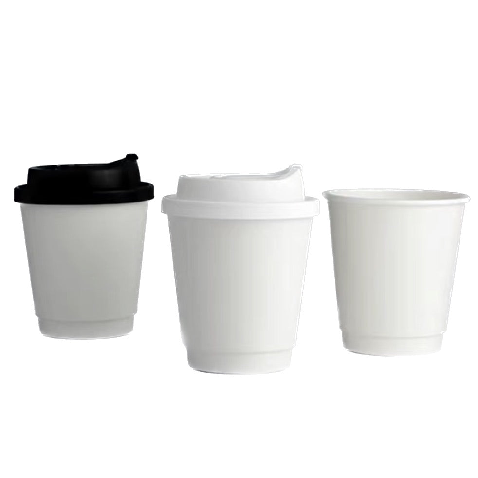 6 Oz Single Layer Paper Coffee Cup With A Lid