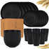24 Piece Set Of Wheat Straw Tableware