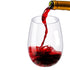 12 Oz Transparent Red Wine Glass