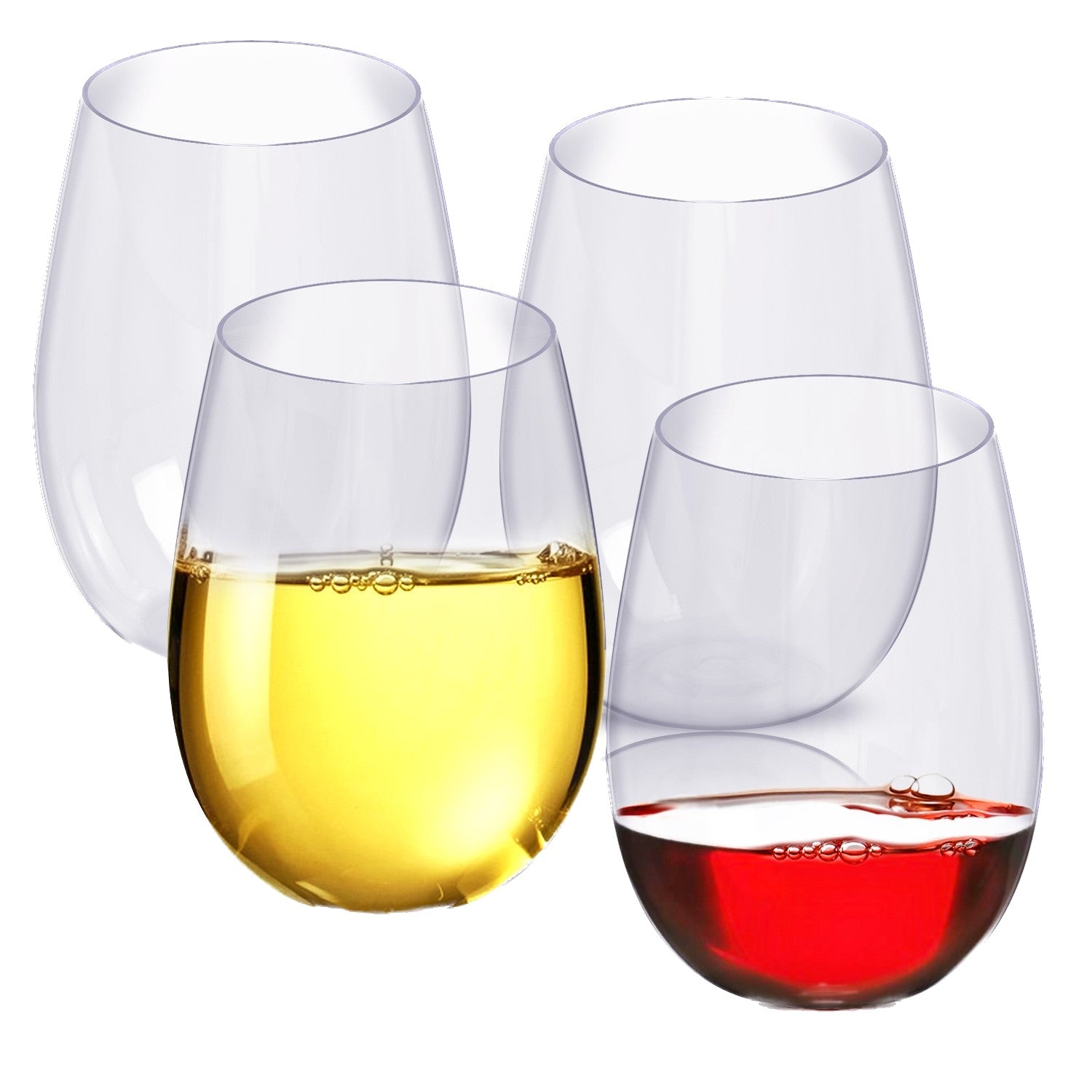 12 Oz Transparent Red Wine Glass