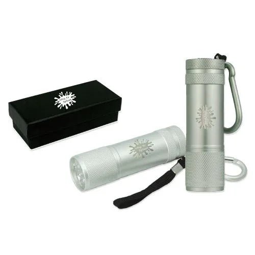 9 Led Flashlight W/ Black Gift Box - Delite Promotional Products