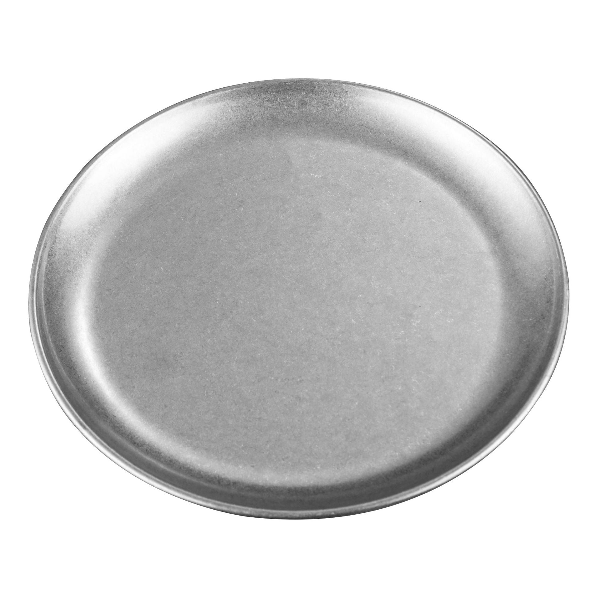 9.3 In Vintage Stainless Steel Round Tray - Delite Promotional Products
