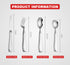 Weighted Utensils For Tremors And Parkinsons, Heavy Weight Stainless Steel Silverware Set
