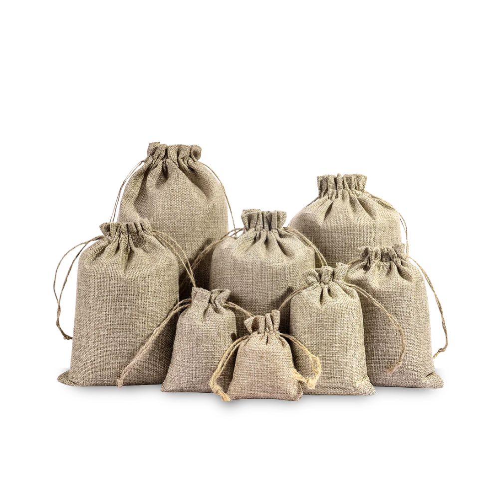 Drawstring Burlap Bag