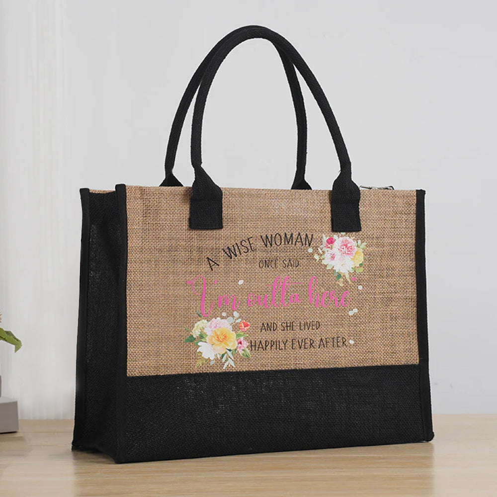 Sac fourre-tout en toile de jute