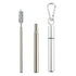 Collapsible Stainless Steel Drinking Straws With Aluminum Case
