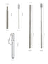 Collapsible Stainless Steel Drinking Straws With Aluminum Case
