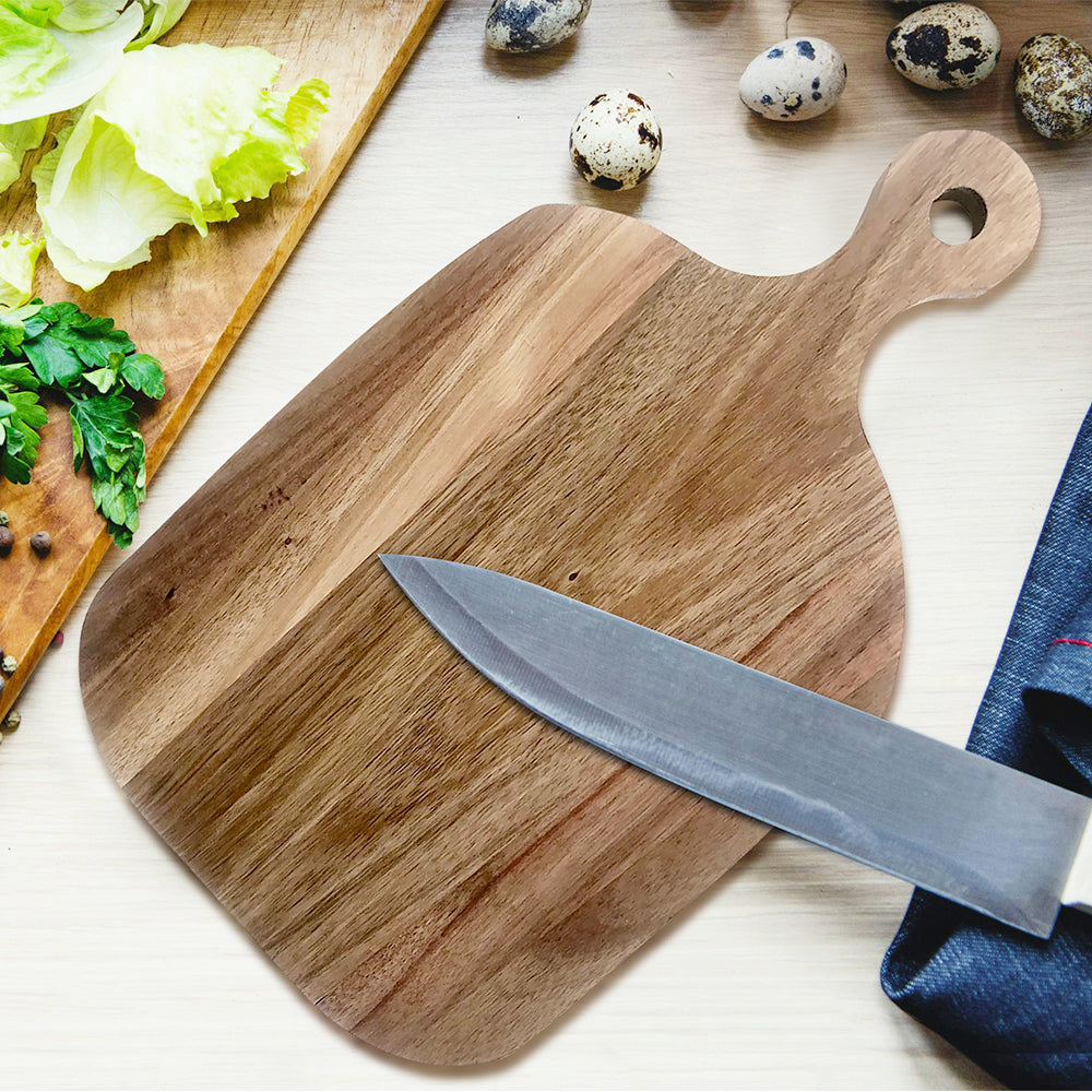 Acacia Wood Board With Handle