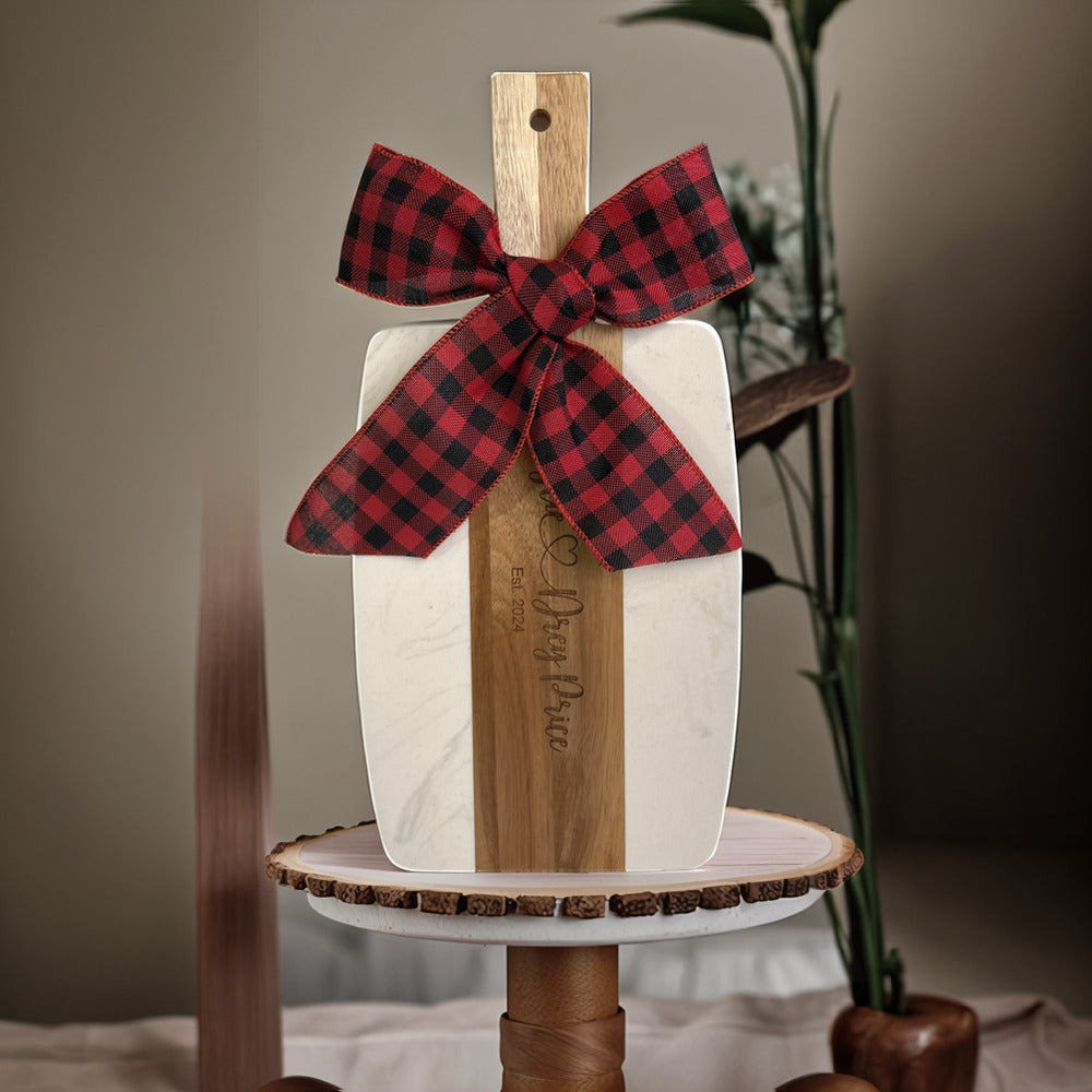 Heritage Serving Board With Ribbon