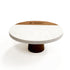 Marble And Wood Cake Stand