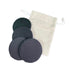 Round Slate Coaster (set Of 4) In Cotton Bag