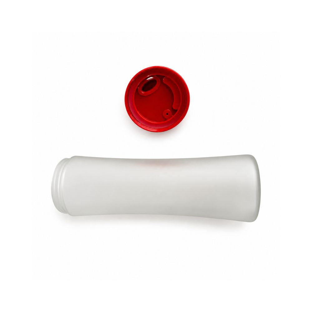 Frost Glass Bottle Red 480ml