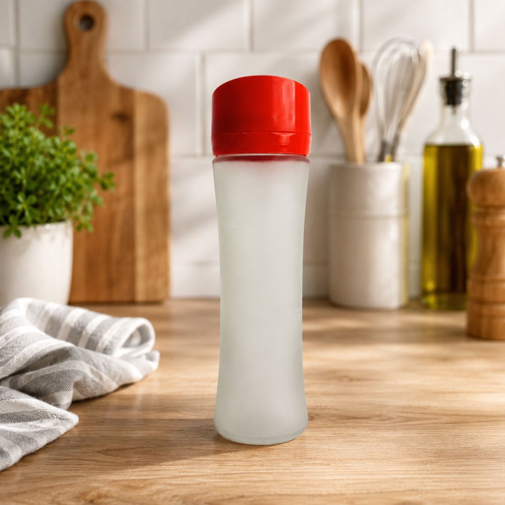Frost Glass Bottle Red 480ml
