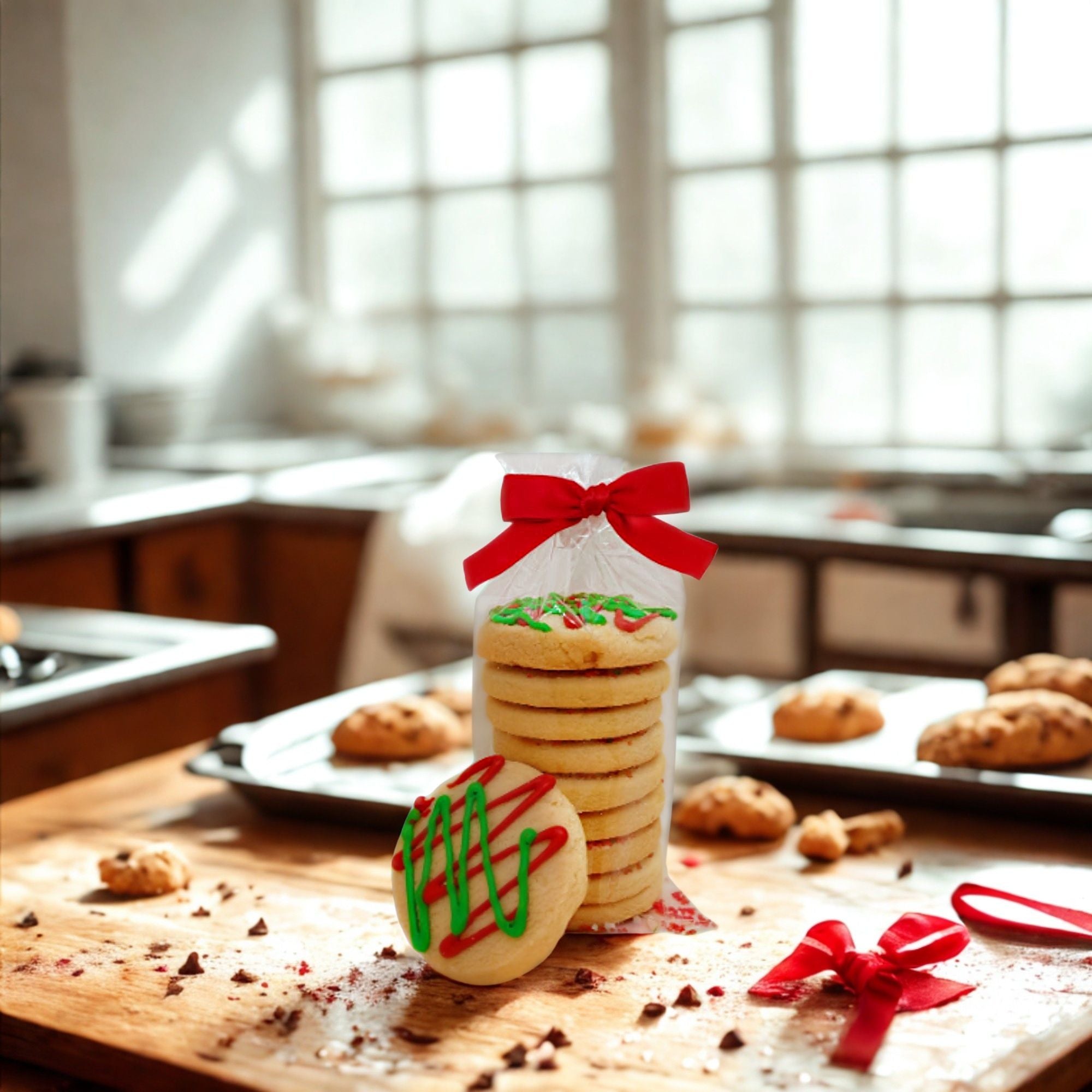 Iced Elegance Shortbread Stack