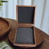Square Slate Coasters In Wooden Box