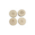 Natural Wooden Coaster Set (set Of 4)