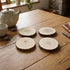 Natural Wooden Coaster Set (set Of 4)