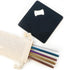Colored Straw Set With Free Coaster Opener