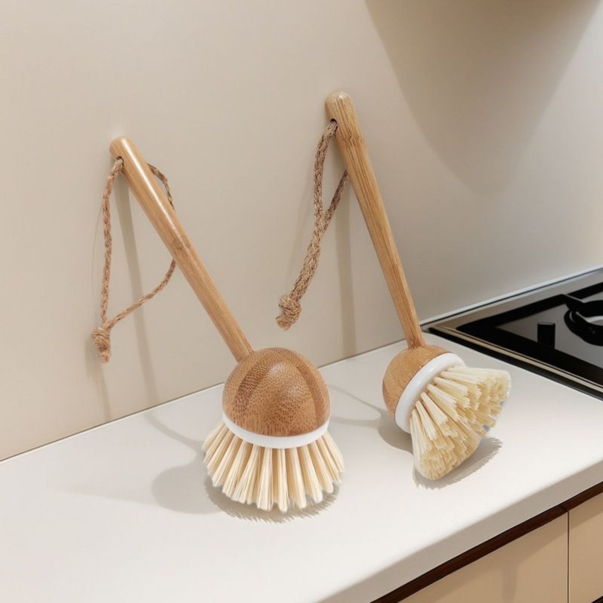 All-purpose Bamboo Brush With Handle