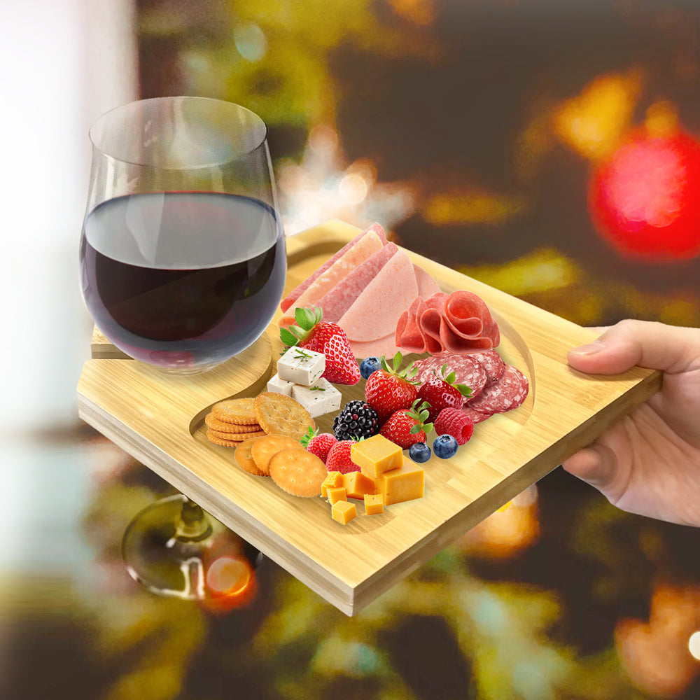 Wine And Appetizer Tray