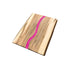 Live Edge Ambrosia Maple Board Pink Resin 12-inch