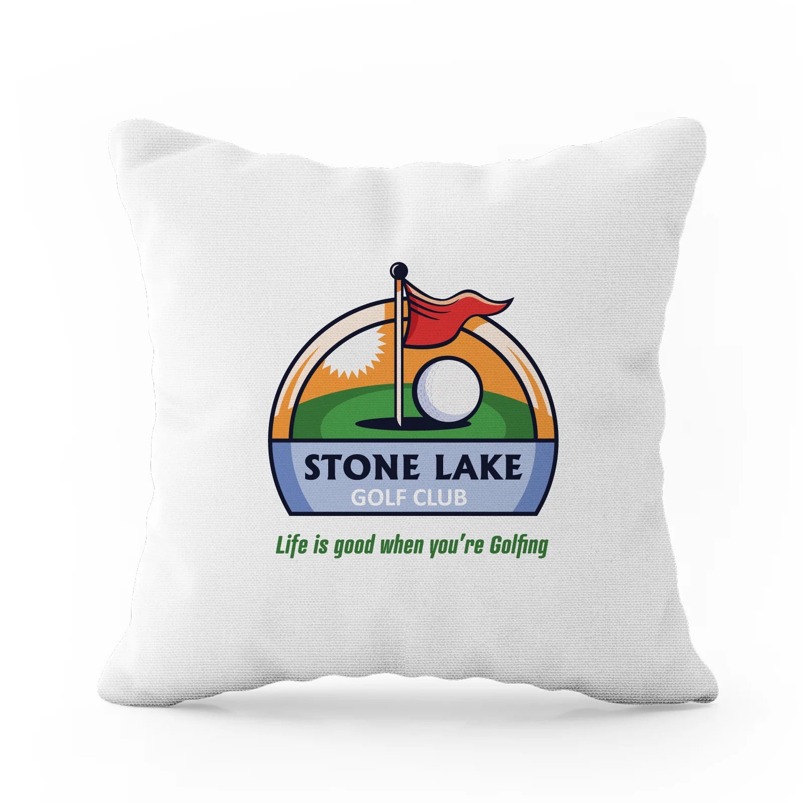 Sublimated Full Color Throw Pillow With Insert And Case