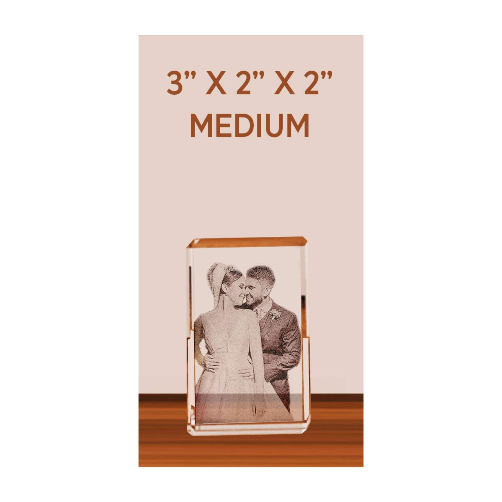 Rectangular Medium Crystal 80x50mm