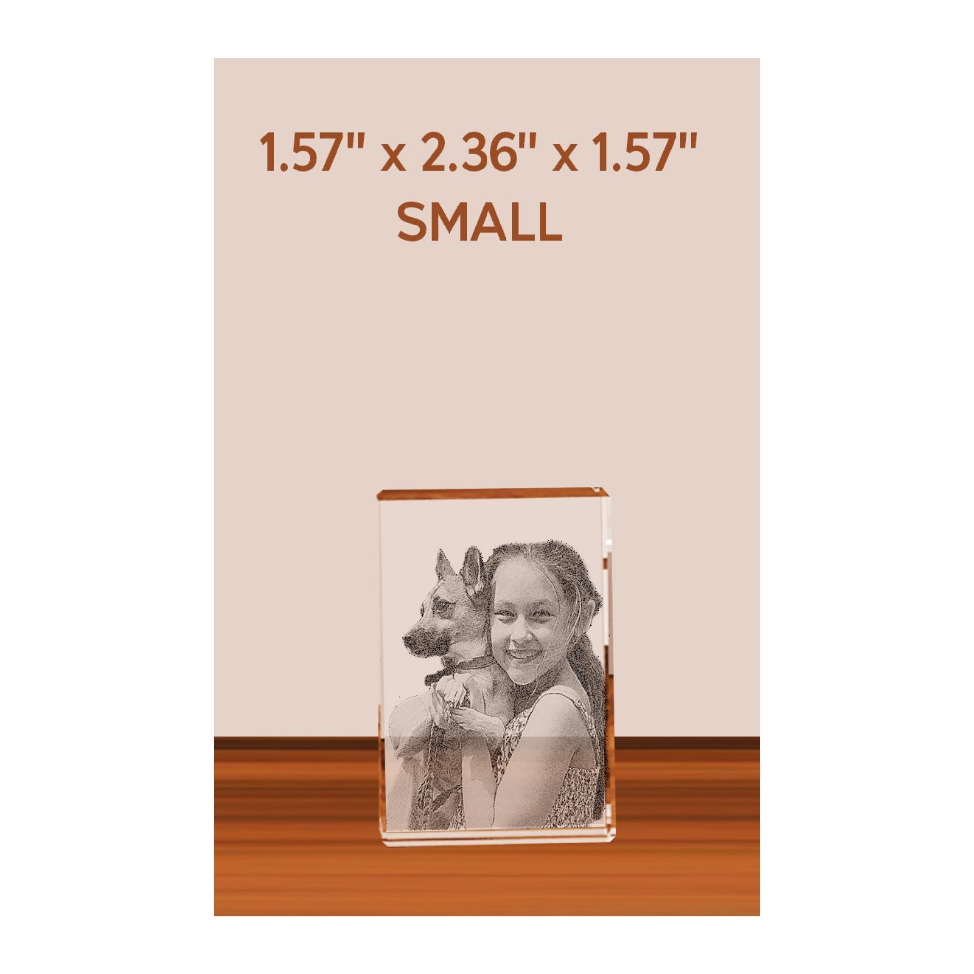 Rectangular Small Crystal 60x40mm