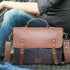 Vintage Canvas & Leather Messenger Bag
