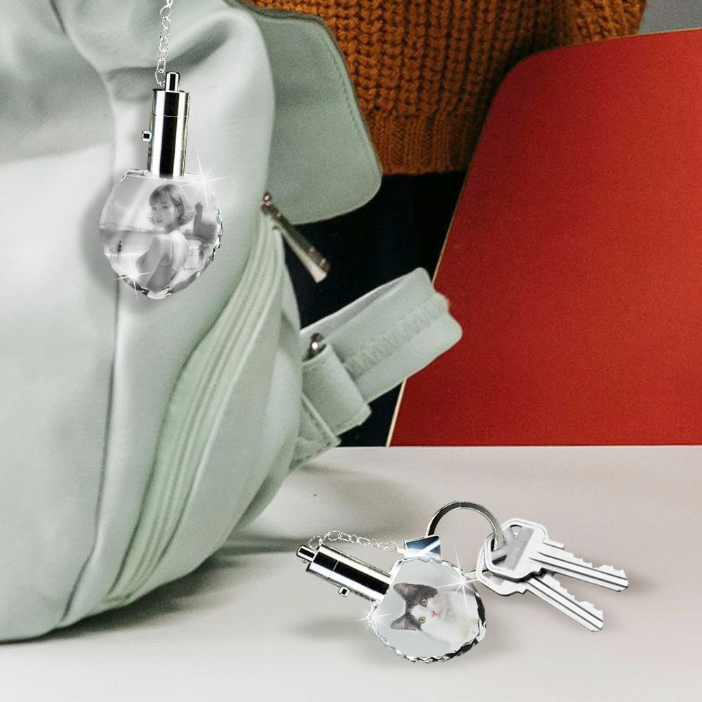 Crystal Heart Shaped Keychain