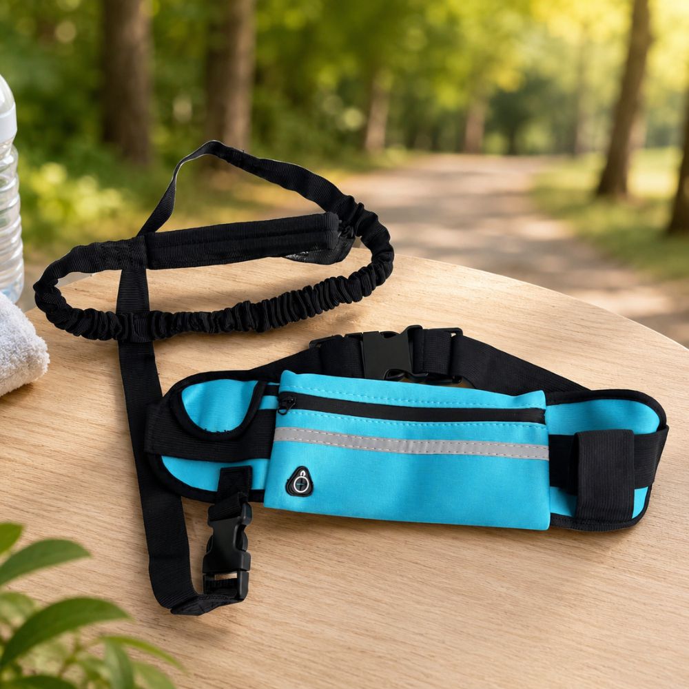 Hands Free Dog Leash With Waist Bag