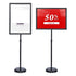 A4 8.5 X 11in Pedestal Poster Sign Holder Stand - Delite Promotional Products